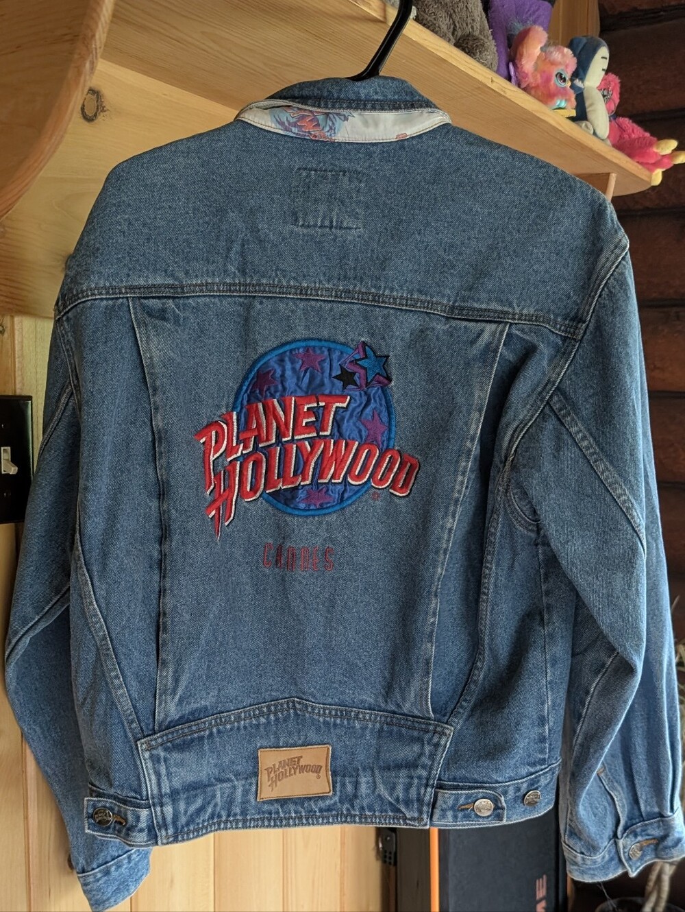 Vintage 90's Planet Hollywood Cannes Denim Jacket